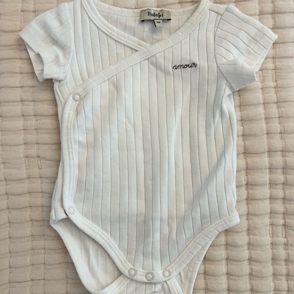 Natalys embroidered ribbed bodysuit